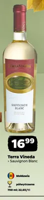 Wino białe Terra Vineda Sauvignon Blanc promocja w Netto