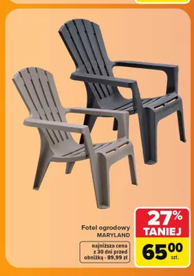 Fotel ogrodowy Maryland promocja w Carrefour