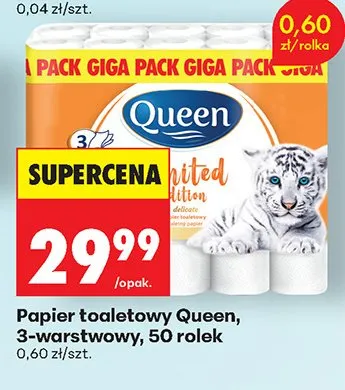 Papier toaletowy 3-warstwowy, 50 rolek promocja w Biedronka