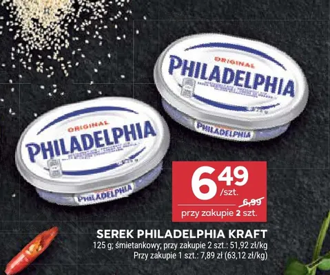 Serek śmietankowy Philadelphia promocja w Stokrotka
