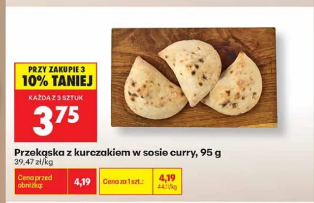 Przekąska z kurczakiem w sosie curry promocja w Biedronka