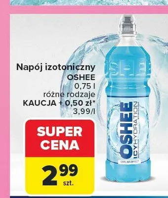 Napój izotoniczny Oshee promocja w Carrefour