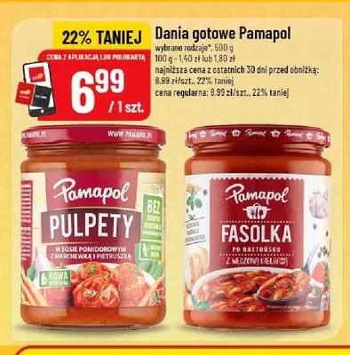 Dania gotowe Pamapol Pulpety w sosie pomidorowym promocja w POLOmarket