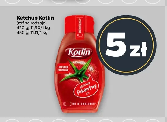 Ketchup Kotlin promocja w Netto