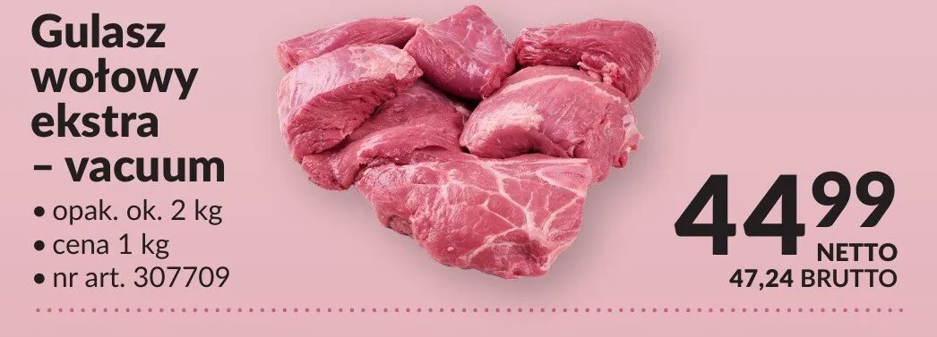 Gulasz wołowy ekstra - vacuum promocja w Makro