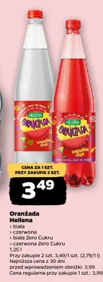 Oranżada Hellena biała promocja w Netto