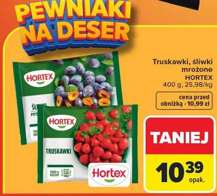Truskawki, śliwki mrożone różne rodzaje promocja w Carrefour Market