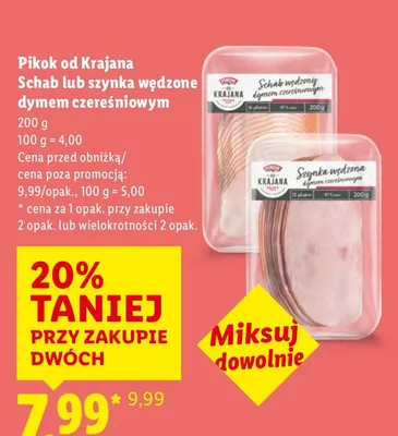 Schab wędzony dymem czereśniowym promocja w Lidl
