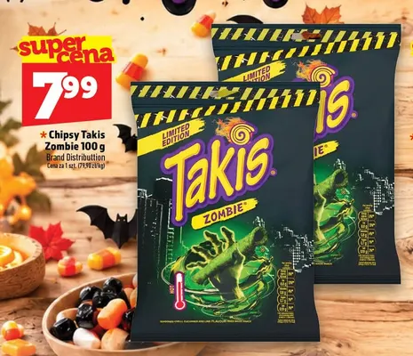 Chipsy Takis Zombie promocja w TOPAZ