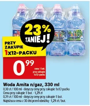 Woda Amita niegazowana promocja w Twój Market