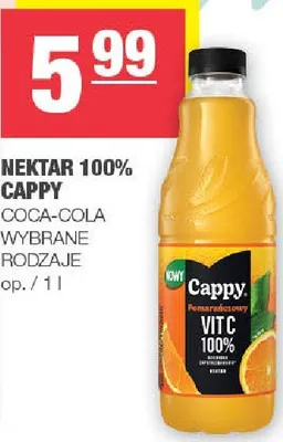 Nektar 100% Cappy promocja w SPAR
