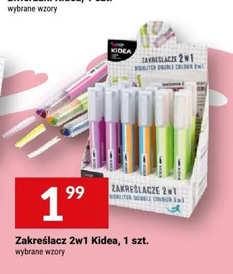 Zakreślacz 2w1 Kidea promocja w Twój Market