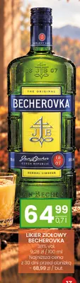 Likier ziołowy Becherovka promocja w Twój Market