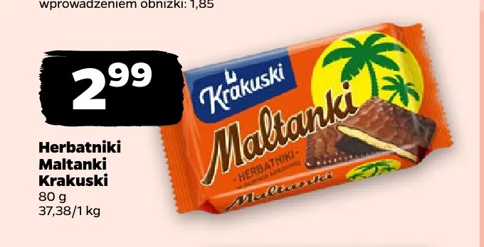 Herbatniki Maltanki Krakuski promocja w Netto