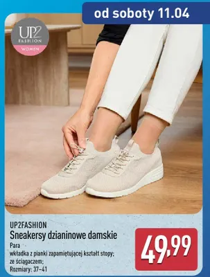 Sneakersy dzianinowe damskie Up2fashion promocja w Aldi