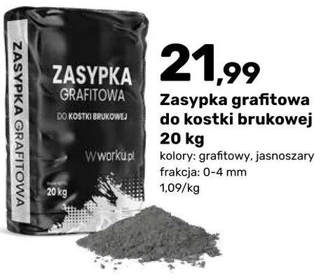 Zasypka grafitowa do kostki brukowej promocja w Bricomarche