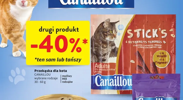 Przekąska dla kota Stick's Cattery Mix promocja w Intermarche