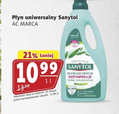 Płyn uniwersalny Sanytol promocja w Prim Market