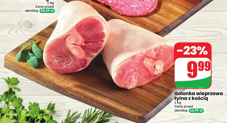 Golonka wieprzowa tylna z kością Agro Rydzyna promocja w Dino