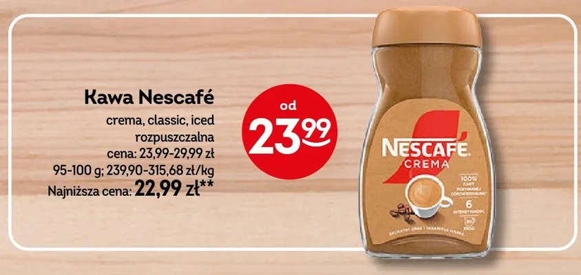 Kawa rozpuszczalna Nescafé Classic promocja w Żabka