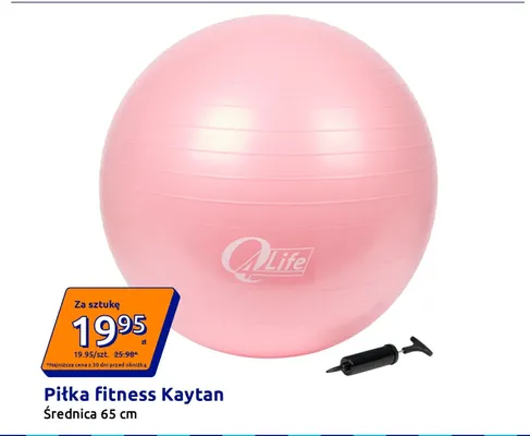 Piłka fitness Kaytan 65 cm promocja w Action