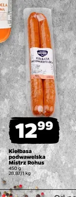 Kiełbasa podwawelska Mistrz Rohus promocja w Netto
