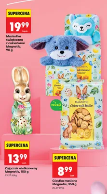 Maskotka świąteczna z cukierkami promocja w Biedronka