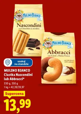 Ciastka Nascondini lub Abbracci promocja w Lidl