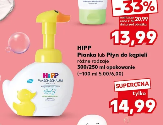 Pianka do kąpieli HIPP Babysanft Sensitive promocja w Kaufland