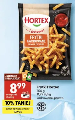 Frytki karbowane promocja w Delikatesy Centrum