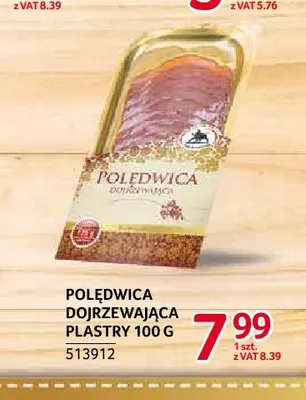 Polędwica dojrzewająca plastry ZMB Białystok promocja w Selgros