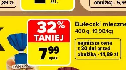 Bułeczki mleczne Dan Cake promocja w Carrefour