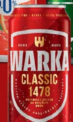 Piwo Warka Classic 1478 promocja w Lidl