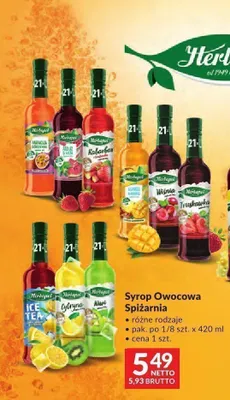 Syrop o smaku cytrynowym Herbapol Owocowa Spiżarnia promocja w Makro