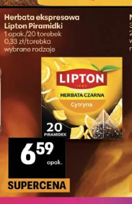 Herbata ekspresowa Lipton Piramidki promocja w Delikatesy Centrum