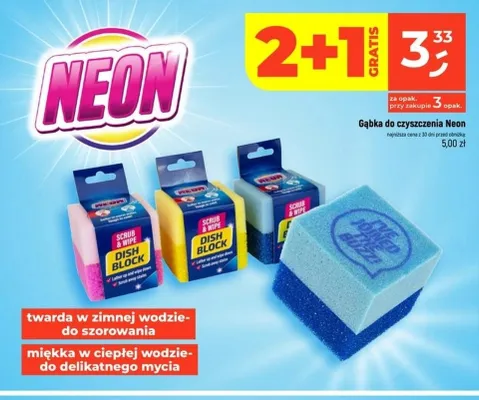 Gąbka do czyszczenia Neon promocja w Dealz