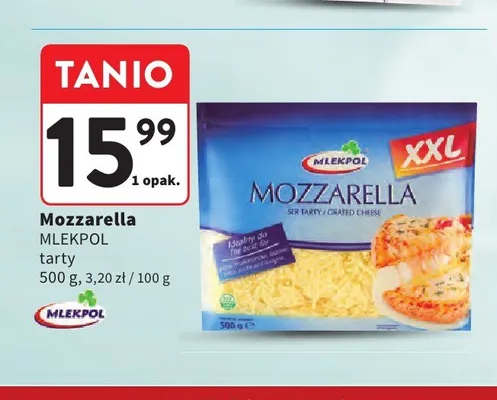 Mozzarella Mlekpol tarty promocja w Intermarche