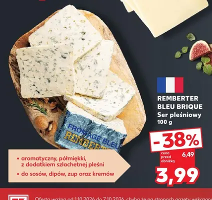 Ser pleśniowy Bleu Brique Remberter promocja w Kaufland
