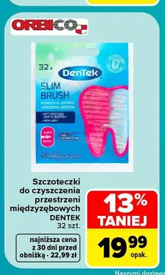 Szczoteczki do czyszczenia przestrzeni międzyzębowych DenTek promocja w Carrefour Market