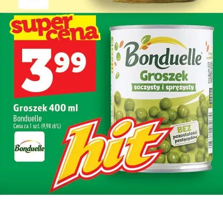 Groszek Bonduelle promocja w TOPAZ