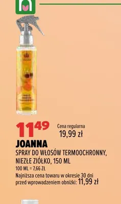 Spray do włosów termoochronny Niezłe Ziółko Joanna promocja w Drogerie Natura