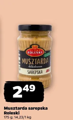 Musztarda sarepska Roleski promocja w Netto