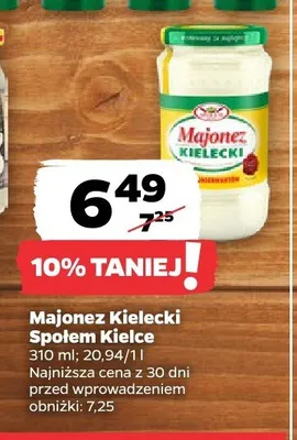 Majonez Kielecki Społem Kielce promocja w Netto
