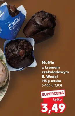 Muffin z kremem czekoladowym E. Wedel promocja w Kaufland