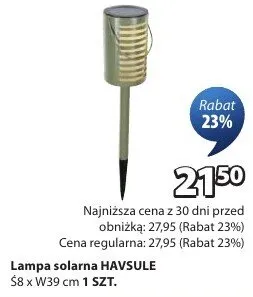 Lampa solarna Havsule promocja w Jysk