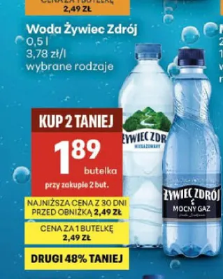 Woda Żywiec Zdrój promocja w Delikatesy Centrum