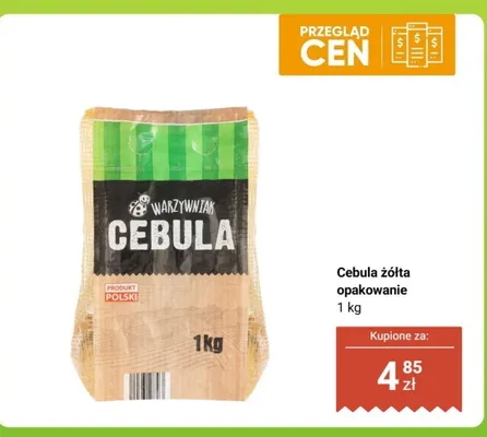 Cebula żółta 1 kg promocja w Biedronka