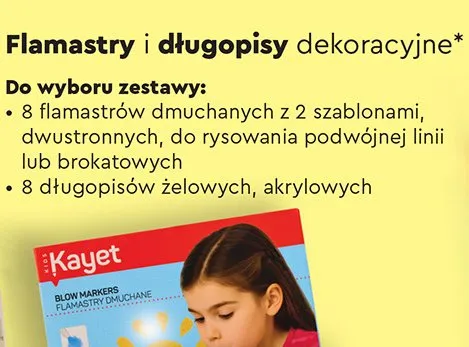 Flamastry dmuchane promocja w Biedronka