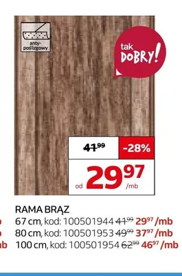Chodnik Rama Brąz 67 cm promocja w Komfort