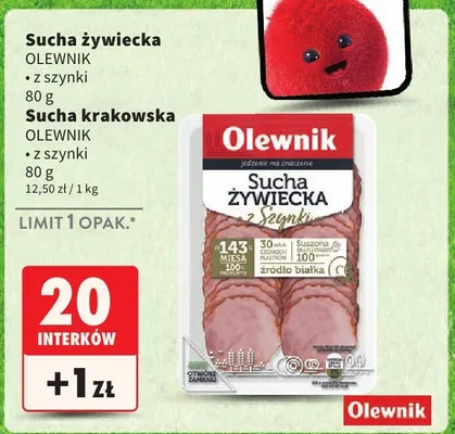 Sucha żywiecka z szynki promocja w Intermarche